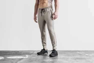 Nobull Men's Joggers Light Brown | Australia (XA0317)